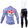 Homme Tenue Cycliste Manches Longues et Collant à Bretelles Hiver Thermal Fleece Alpecin Deceuninck 2024